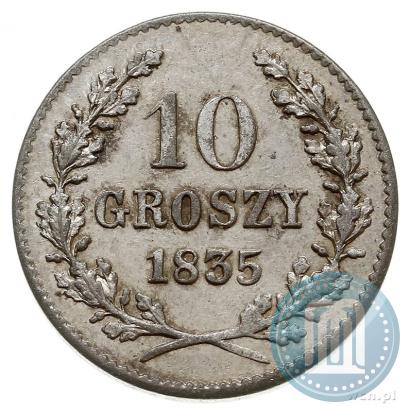 Фото 10 грошей 1835 года  "Свободный город Краков"