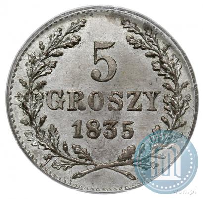 Picture 5 groszy 1835 year  "Free city of Kraków"
