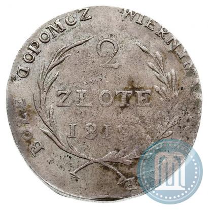 Фото 2 злотых 1813 года  