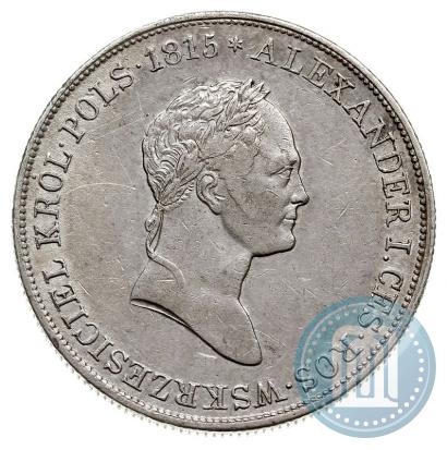 Фото 5 злотых 1829 года FH 