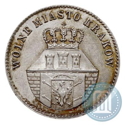 Picture 1 złoty 1835 year  "Free city of Kraków"