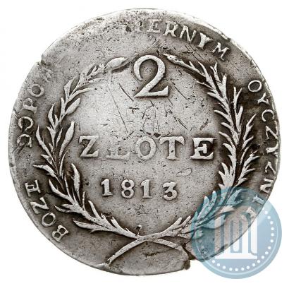 Фото 2 злотых 1813 года  
