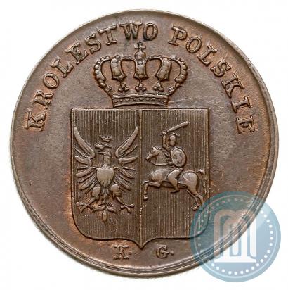 Picture 3 grosze 1831 year KG "Polish uprising"