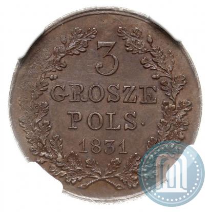 Picture 3 grosze 1831 year KG "Polish uprising"