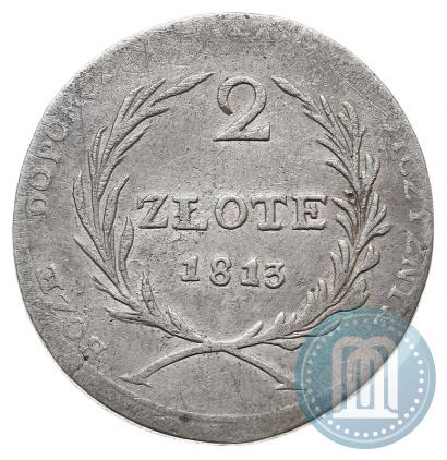 Фото 2 злотых 1813 года  