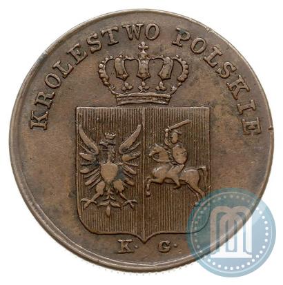Picture 3 grosze 1831 year KG "Polish uprising"