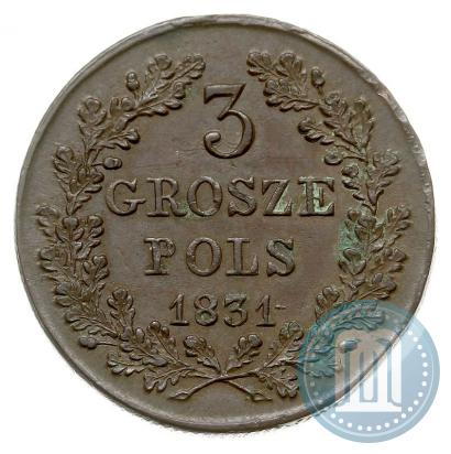 Picture 3 grosze 1831 year KG "Polish uprising"