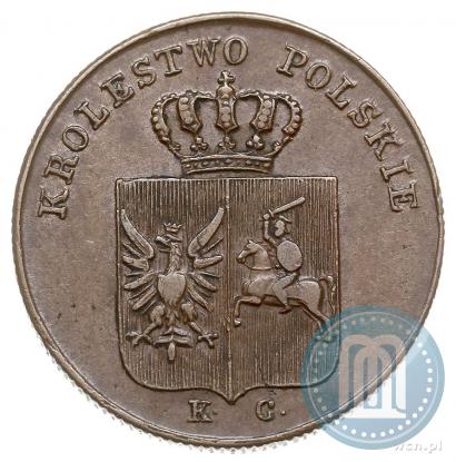 Picture 3 grosze 1831 year KG "Polish uprising"