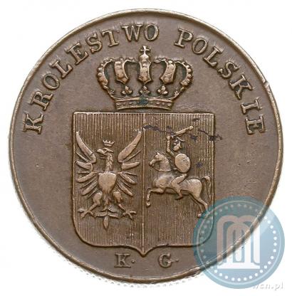 Picture 3 grosze 1831 year KG "Polish uprising"