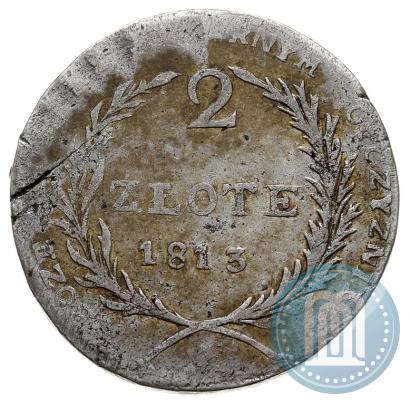 Фото 2 злотых 1813 года  