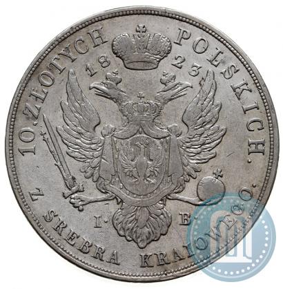 Picture 10 złotych 1823 year IB 