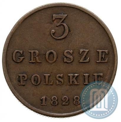 Фото 3 гроша 1828 года FH 