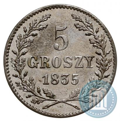 Фото 5 грошей 1835 года  "Свободный город Краков"