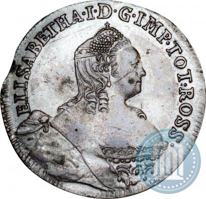 Picture 24 kopecks 1757 year  "For Livonia"