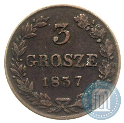 Picture 3 grosze 1837 year MW 