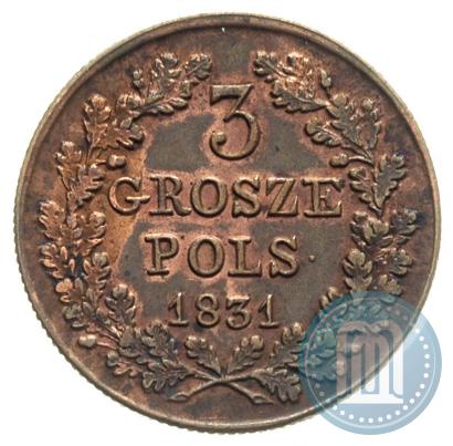 Picture 3 grosze 1831 year KG "Polish uprising"