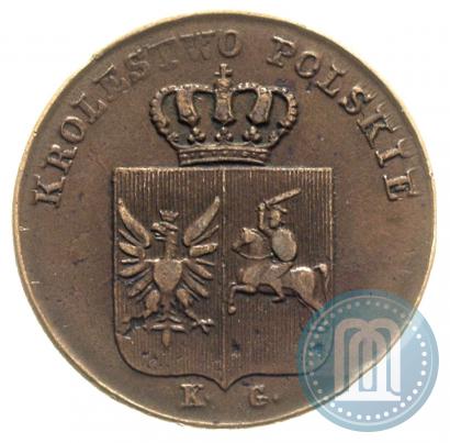 Picture 3 grosze 1831 year KG "Polish uprising"