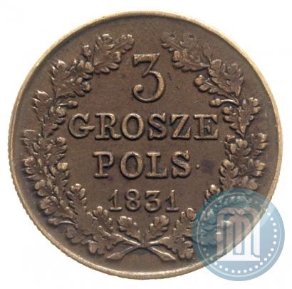 Picture 3 grosze 1831 year KG "Polish uprising"