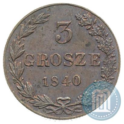 Picture 3 grosze 1840 year MW 