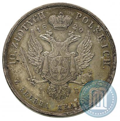 Picture 10 złotych 1820 year IB 