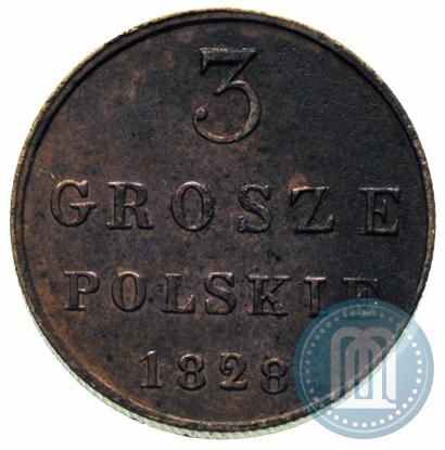 Picture 3 grosze 1828 year FH 