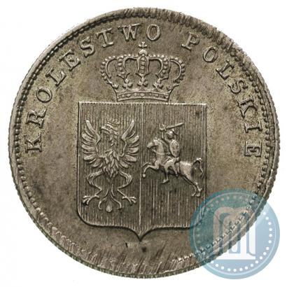 Picture 2 złote 1831 year KG "Polish uprising"