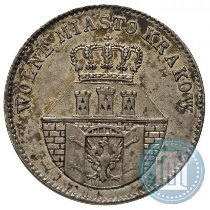 Picture 1 złoty 1835 year  "Free city of Kraków"