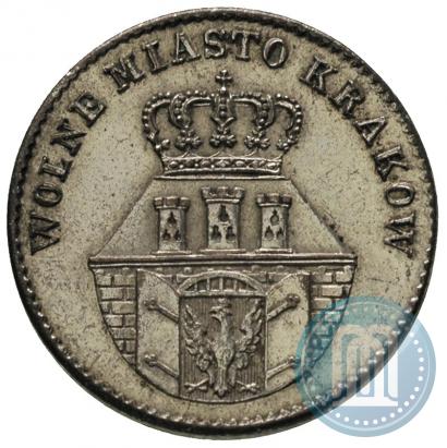 Фото 10 грошей 1835 года  "Свободный город Краков"