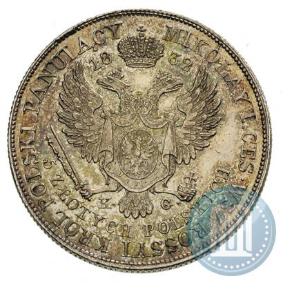 Picture 5 złotych 1832 year KG 