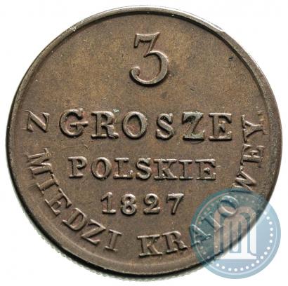 Picture 3 grosze 1827 year IB 