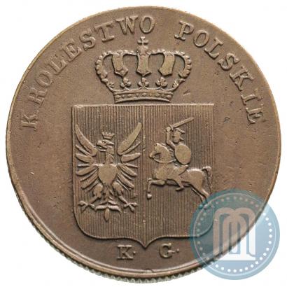 Picture 3 grosze 1831 year KG "Polish uprising"