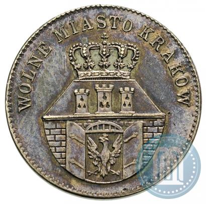 Picture 1 złoty 1835 year  "Free city of Kraków"