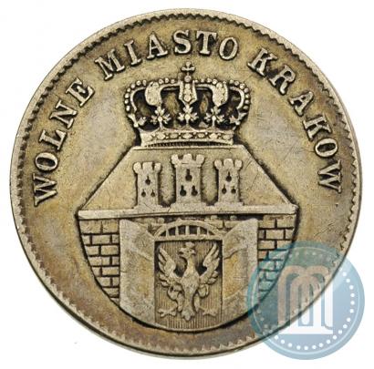 Picture 1 złoty 1835 year  "Free city of Kraków"