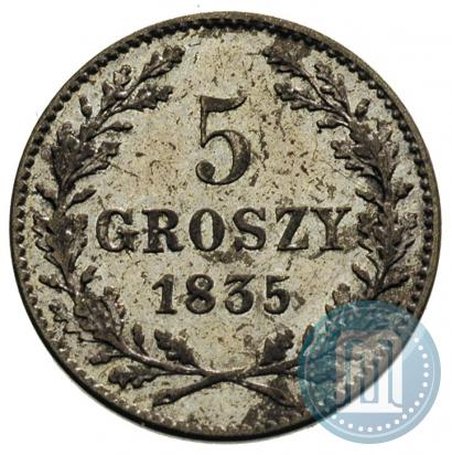 Picture 5 groszy 1835 year  "Free city of Kraków"