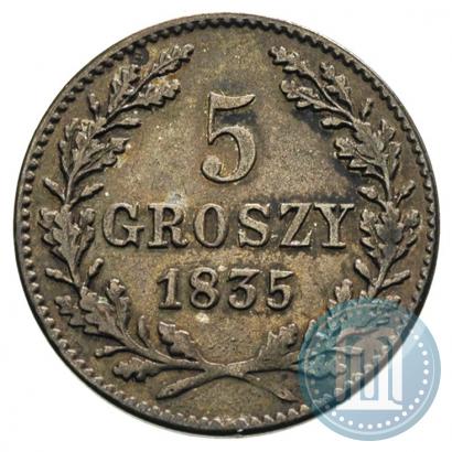 Picture 5 groszy 1835 year  "Free city of Kraków"