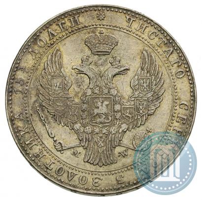 Picture 3/4 roubles - 5 złotych 1838 year MW 