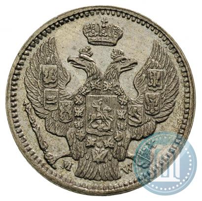 Picture 20 kopecks - 40 groszy 1850 year MW 