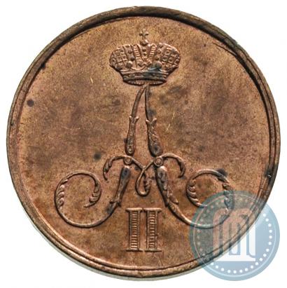 Фото Денежка 1858 года ВМ 