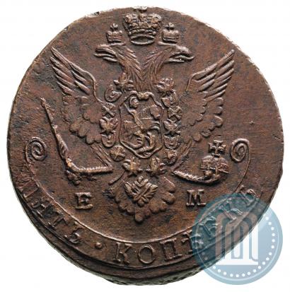 Picture 5 kopecks 1779 year ЕМ 
