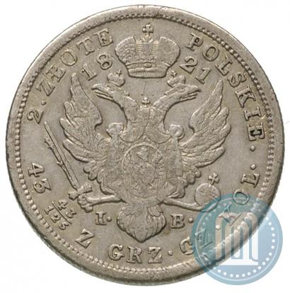 Picture 2 złote 1821 year IB 