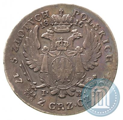Picture 5 złotych 1816 year IB 