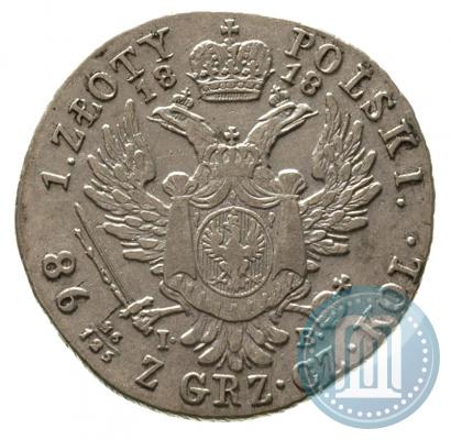 Picture 1 złoty 1818 year IB 