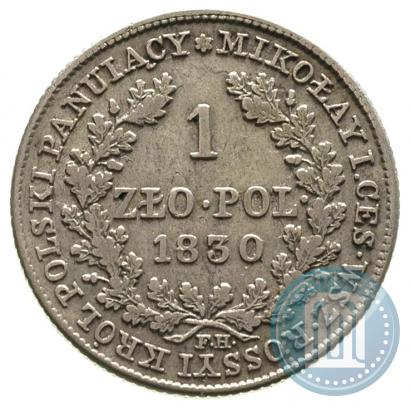 Picture 1 złoty 1830 year FH 