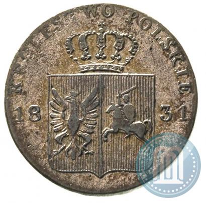 Фото 10 грошей 1831 года KG "Польское восстание"