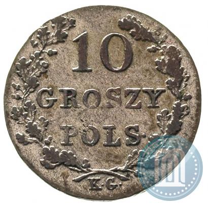 Фото 10 грошей 1831 года KG "Польское восстание"