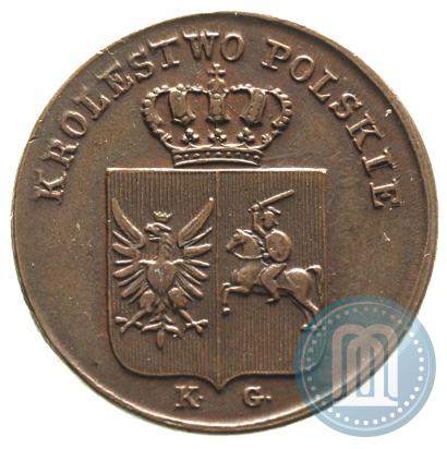 Picture 3 grosze 1831 year KG "Polish uprising"