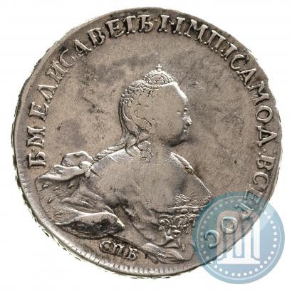 Picture 1 rouble 1754 year СПБ-IМ "Portrait by Benjamin Scott"