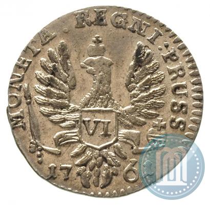 Picture 6 groszy 1761 year  