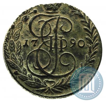 Picture 5 kopecks 1790 year ЕМ 