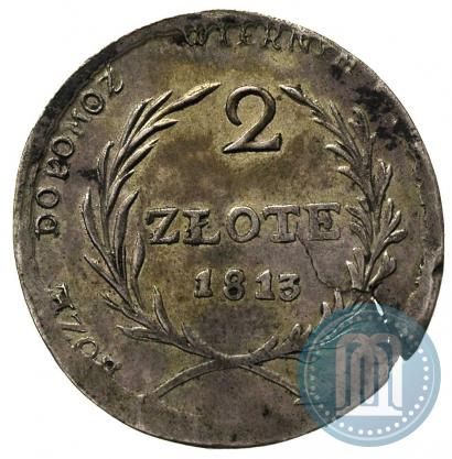 Picture 2 złote 1813 year  